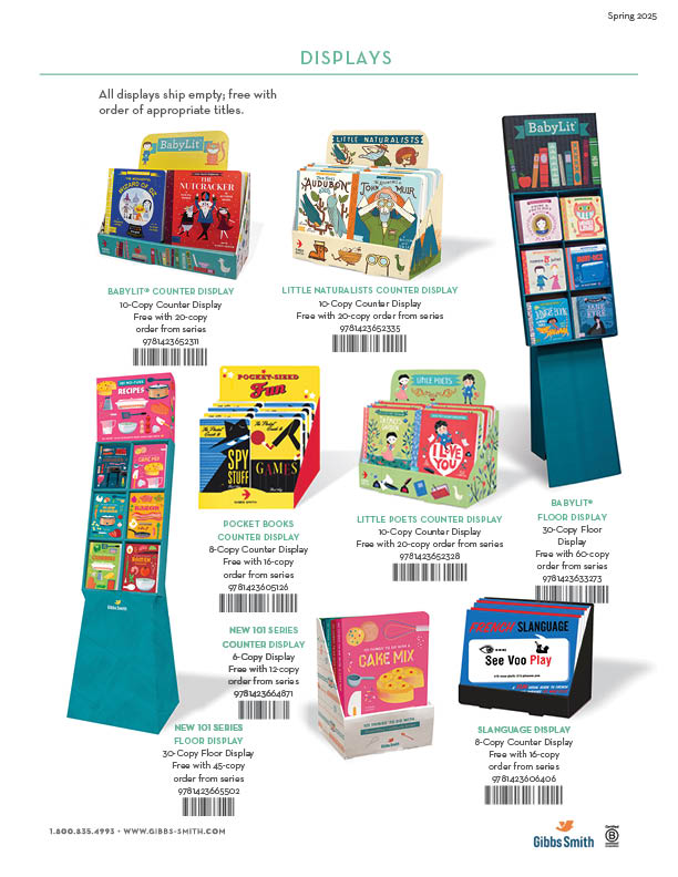 Displays page