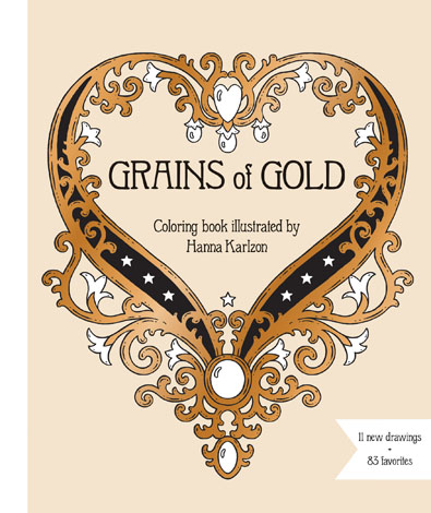 Cover of Grains of Gold Coloring Book