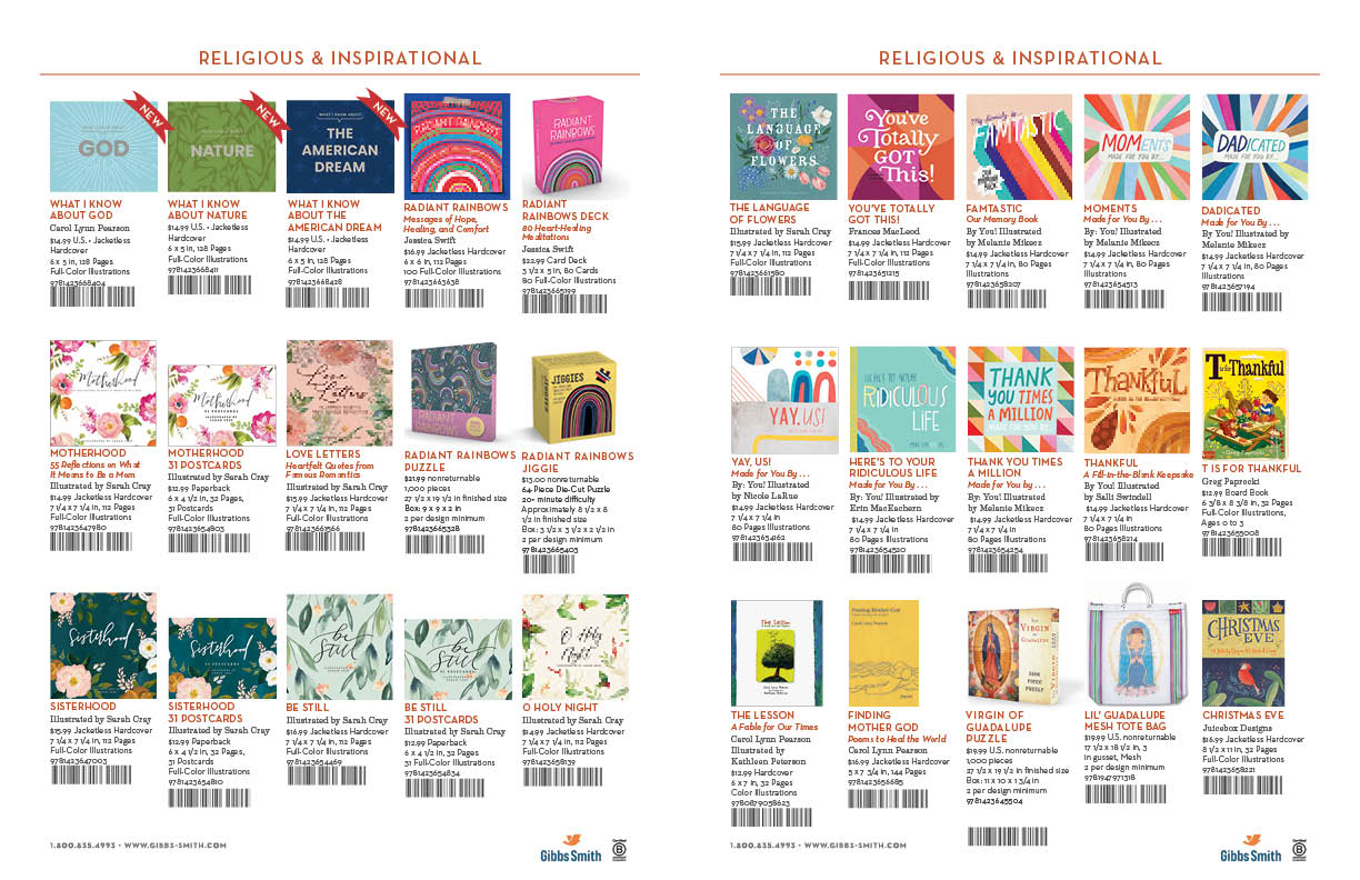 Religious and Inspirational Sales Sheet